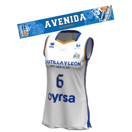 Pack regalo 2ª Camiseta Endesa femenina CB Avenida  + Bufanda
